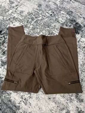 Athleta Brown Women's Cargo Pants with Zip Details